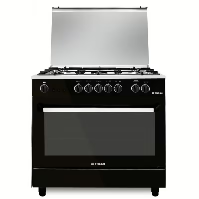 Fresh Plaza Gas Cooker 5 Burners Black 6330