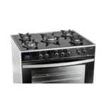 Unionaire I-Chef Smart Gas Cooker 5 Burners 80 cm Black C6080GSAC383IDSHS