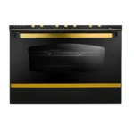 Unionaire Gas Cooker 5 Burners Cast Iron Black x Gold C6090SGBGC511IDSFOROS