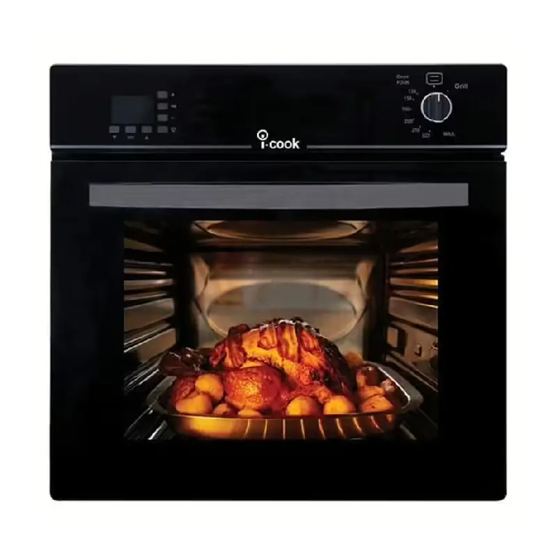 I Cook Built-in Oven 60*60 cm Gas Digital with Grill Black BO6060G-119-DSF