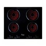 Unionaire I-Cook Built In hob 4 Burners Electric Black BH5060CF