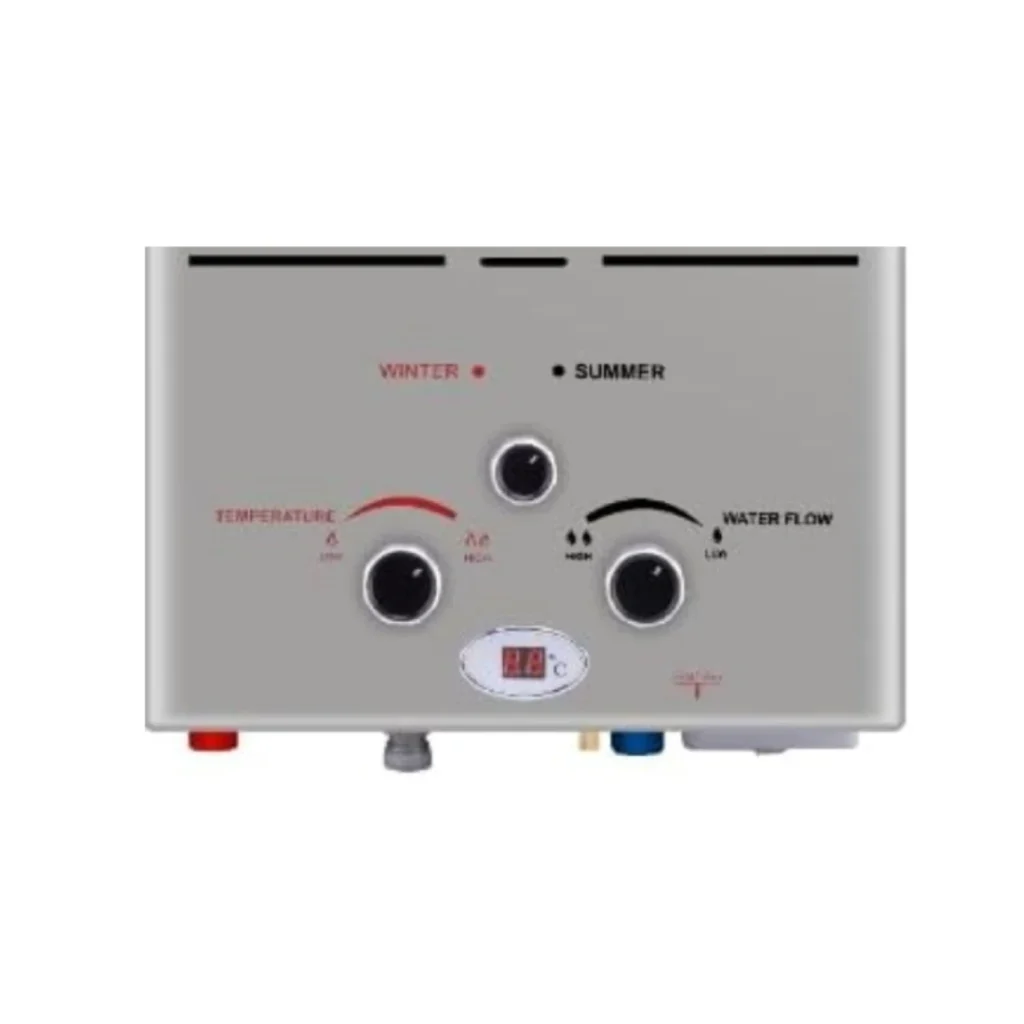 Fresh Gas Water Heater With Chimney 10 Liters Silver  SPA