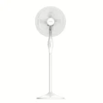 TORNADO Stand Fan with 4 Blades 3 Speeds White 16 Inch TSF-16WW