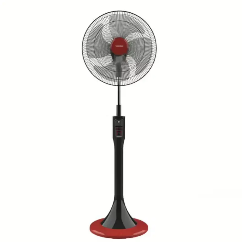 Tornado TSF-18MB Stand Fan with 4 Blades Black x Red 18 Inch