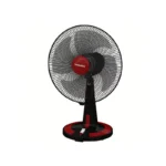 TORNADO Desk Fan 4 Blades 3 Speeds Black x Red 16 Inch TDF16