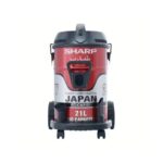 Sharp Pail Can Vacuum Cleaner 2100 Watt Cloth Filter Red EC-CA2121-X
