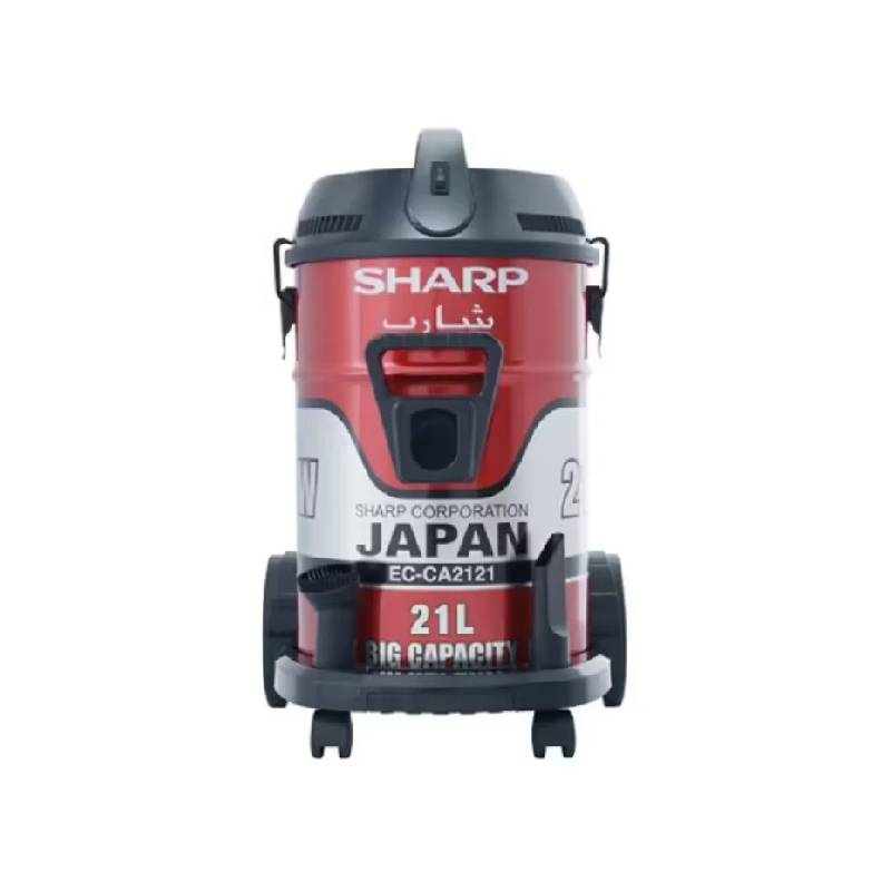 Sharp Pail Can Vacuum Cleaner 2100 Watt Red Cloth Filter ECCA2121X