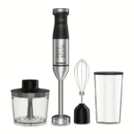 Tornado Hand Blender With Stainless Steel In Black 600 Watt THB 600M