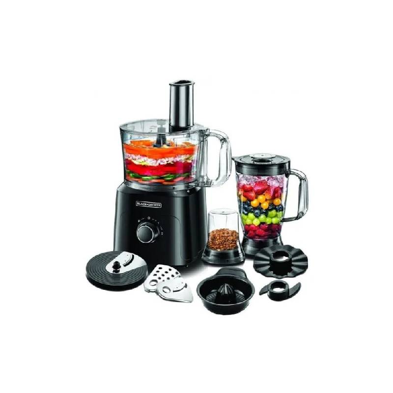 Black & Decker Food Processor 750 Watt Black With 34 Functions FX775