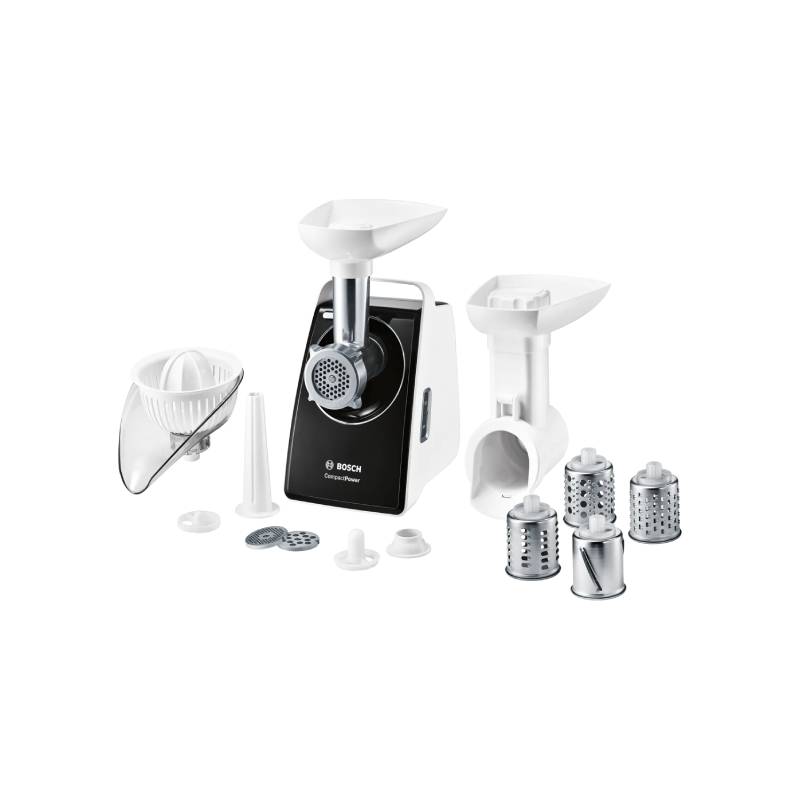 Bosch Meat Grinder CompactPower 1800 Watt White × Black MFW3850B