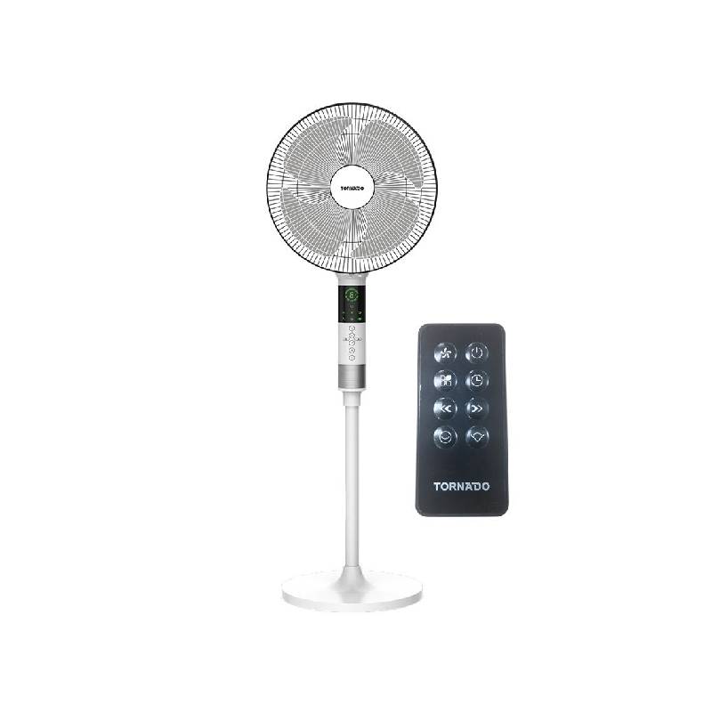 Tornado Stand Fan 16 Inch 5 Blades Remote White EFS-360/903GW