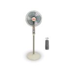 Fresh Stand Fan Smart 16 Inches With Remote Gray