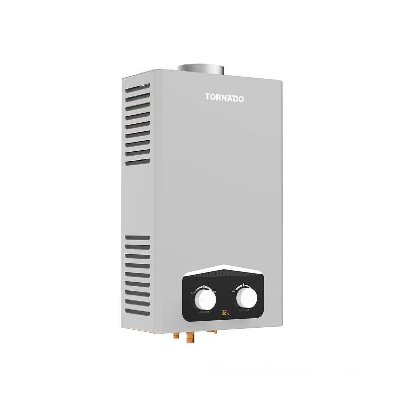 Tornado Gas Water Heater 10 L Natural Gas Silver GHM-C10BNE-S