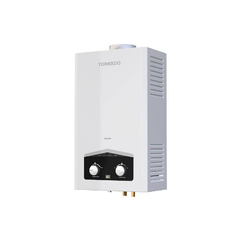 سخان مياه تورنيدو غاز 10 لتر غاز طبيعي أبيض GHM-C10BNE-W