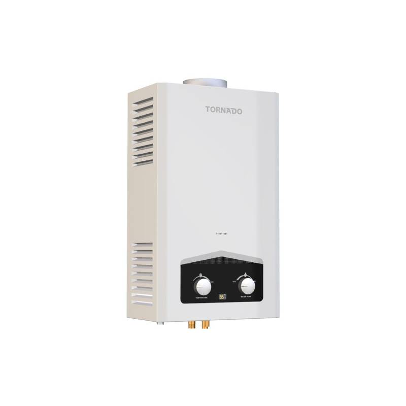 سخان مياه تورنيدو غاز 10 لتر غاز طبيعي أبيض GHM-C10BNE-W