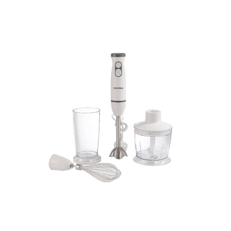 Tornado Hand Blender 500 Watt Chopper Whisk White HB-500T