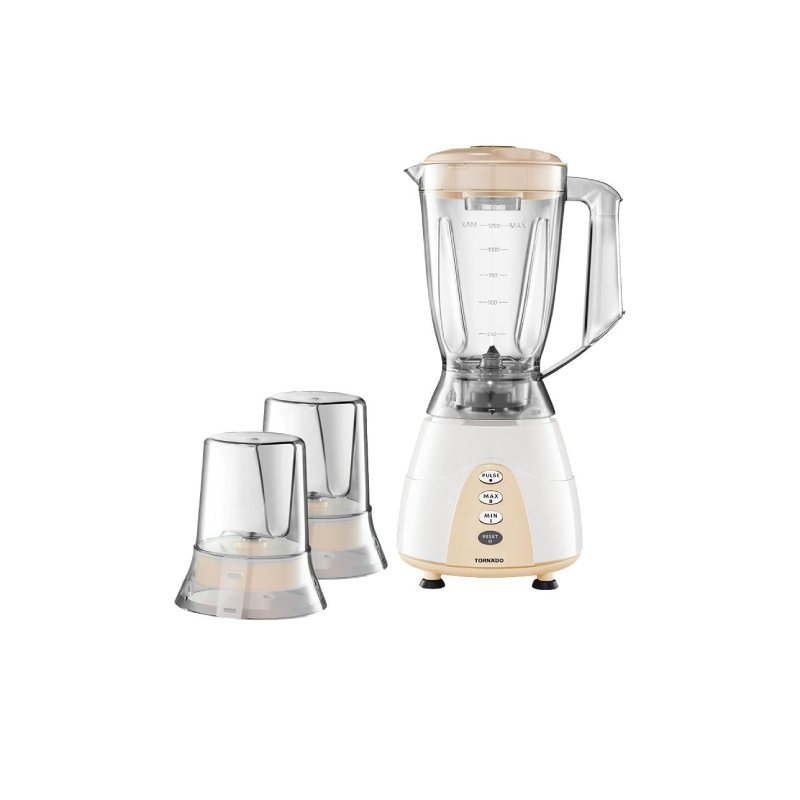 Tornado Electric Blender 500 Watt 1.5L 2 Mills  Beige MX5200/2