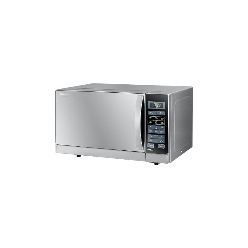 Sharp Microwave Grill 900 Watt 25 Liters 6 Menus Silver R-750MR(S)
