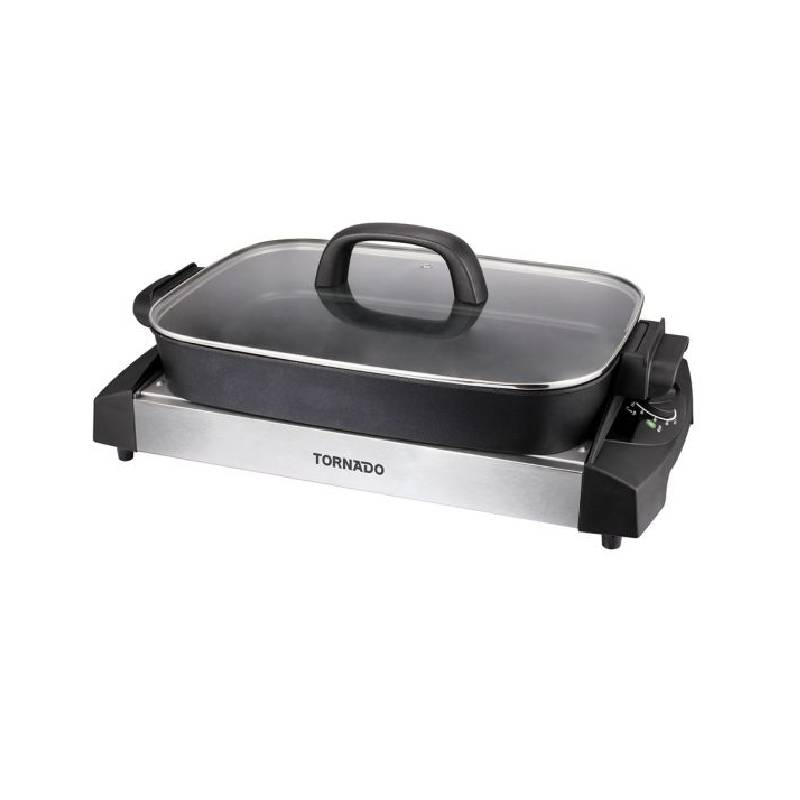 Tornado Electric Grill 1500 Watt Black x Stainless TCS-1500