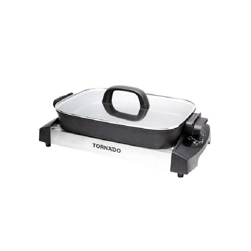 Tornado Electric Grill 1500 Watt Black x Stainless TCS-1500