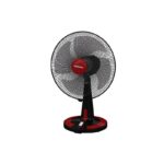 Tornado Desk Fan 16 Inch 4 Blades 3 Speeds Black x Red TDF16