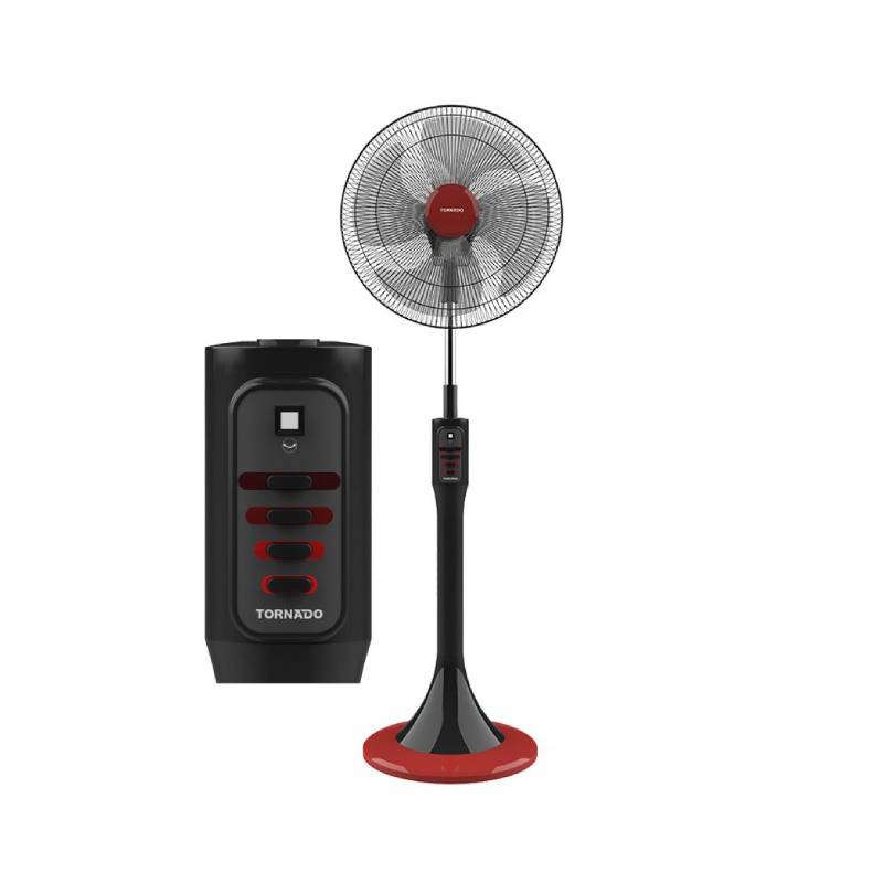 Tornado Stand Fan 18 Inch 4 Blades Black x Red TSF-18MB