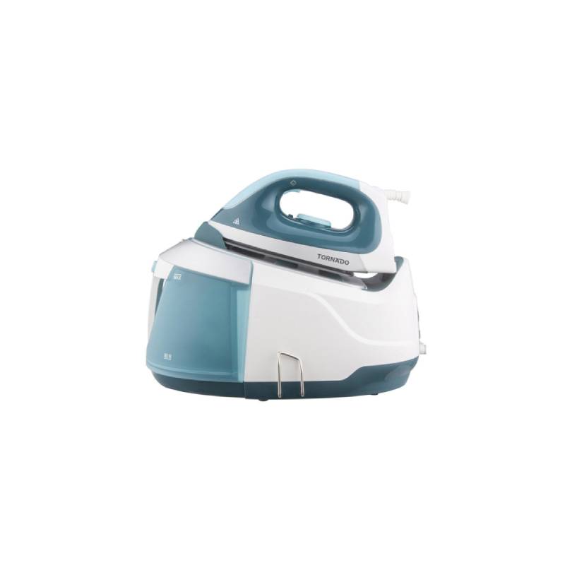 Tornado Steam Iron Digital 2400 Watt Ceramic Soleplate Turquoise x White TSS-2400D