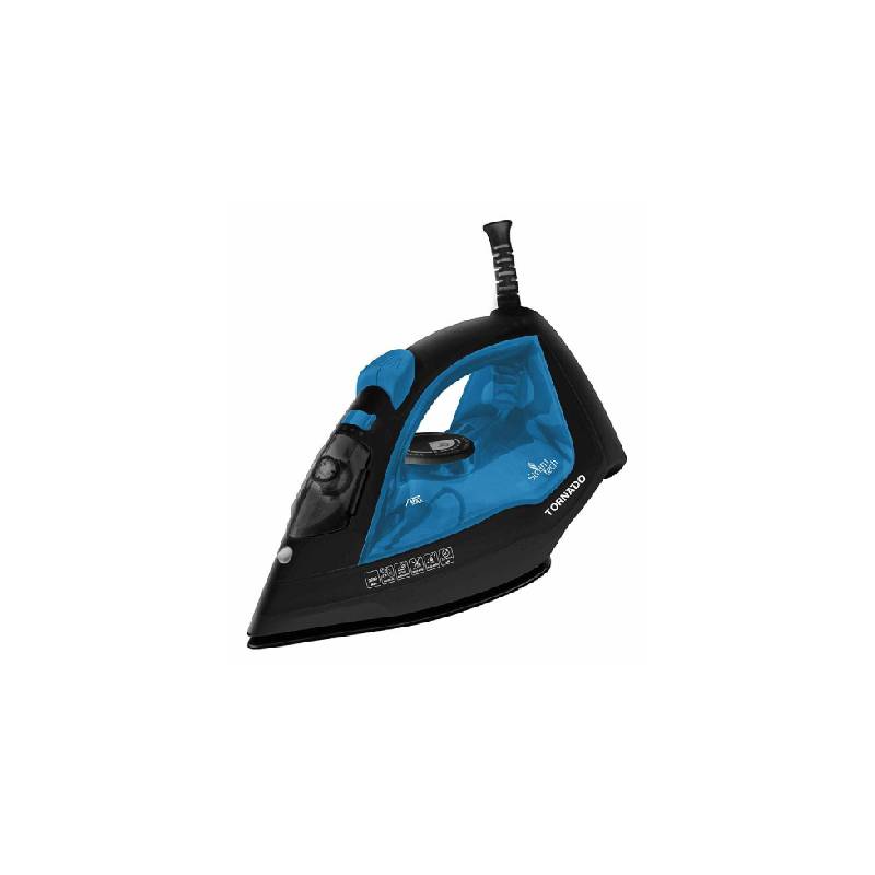 Tornado Steam Iron 2200 Watt Ceramic Soleplate Blue / Orange TST-2200