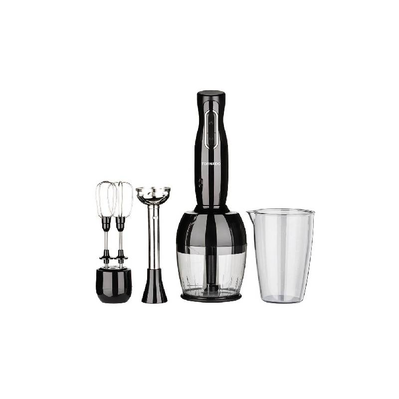 Tornado Hand Blender 1000 Watt Chopper Whisk Black THB-1000MC