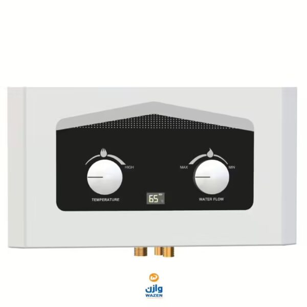 ⁦سخان مياه تورنيدو غاز ديجيتال 6 لتر أبيض GHM-C06CNE-W⁩ - الصورة ⁦2⁩