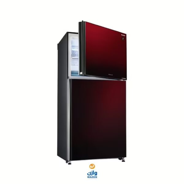 Sharp No Frost Digital Refrigerator 480 L Red Inverter SJGV63GRD - Image 2
