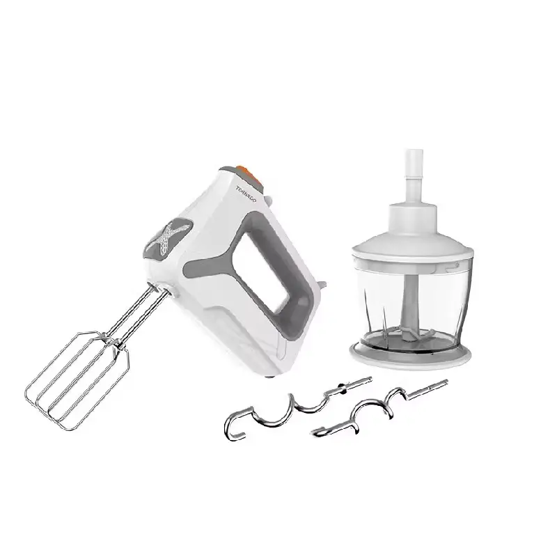 Tornado Hand Mixer 400 Watt 5 Speeds White Chopper THM-400SS