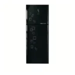 Fresh Digital Refrigerator 397 Liters Black Glass FNTDR470YGBM