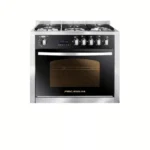 Premium Grand Chef Gas Cooker 5 Burners Hydraulic Black x Stainless Steel PRM6090SS1GC511IDSPGO2W