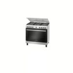 Bosch Gas Cooker 5 Burners Full Safety Black × Stainless Steel HGVDF0V50S