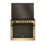 Fresh Matrix Gas Cooker 5 Burners Black x Gold Hydraulic 9705