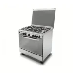 Kiriazi Gas Cooker 5 Burners Full Safety Stainless Steel 8604/1F