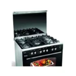 Unionaire ICook Gas Cooker 5 Burners Black x Silver C6090SSDC511IDSC2W