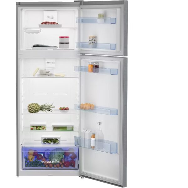 Beko Refrigerator 408 Liters No Frost Top Mount  With ProSmart  Inverter Compressor Stainless Steel RDNE448M20XB