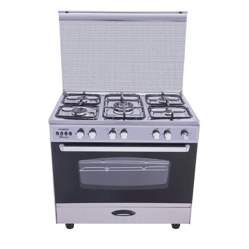 Unionaire Gas Cooker 5 Burners Phantom Stainless Steel C6090SS-P2C-447-SF-FS-S1