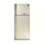 Sharp No Frost Digital Top Mount Freezer Refrigerator 450 Liters Glass Beige Inverter SJGV58ABE