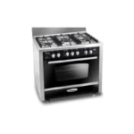 Unionaire ICook Pro Smart Gas Cooker 5 Burners Silver × Black C6090SS-2GC-511-IDSP-S-2W