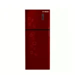 Fresh Top Mount Freezer Refrigerator 397 Liters Plasma Red Glass FNTBR470KGR