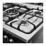 Unionaire ICook Gas Cooker 5 Burners Silver × Black C69SS-GC-511-ICSH-AL