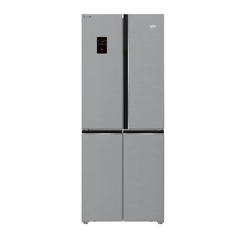 Beko Bottom Mount Freezer Refrigerator 450 Liters 4 Doors Stainless Steel Steel With ProSmart Inverter Compressor GNE480E20ZXPH