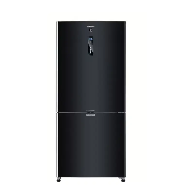 Sharp Digital Bottom Mount Freezer Refrigerator 558 Liters Inverter Hybrid Plasma Black SJPV73KBK