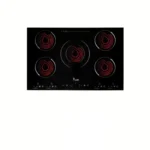 I Cook Built In Hob Infra 5 Burners Black Electric BH5090CF