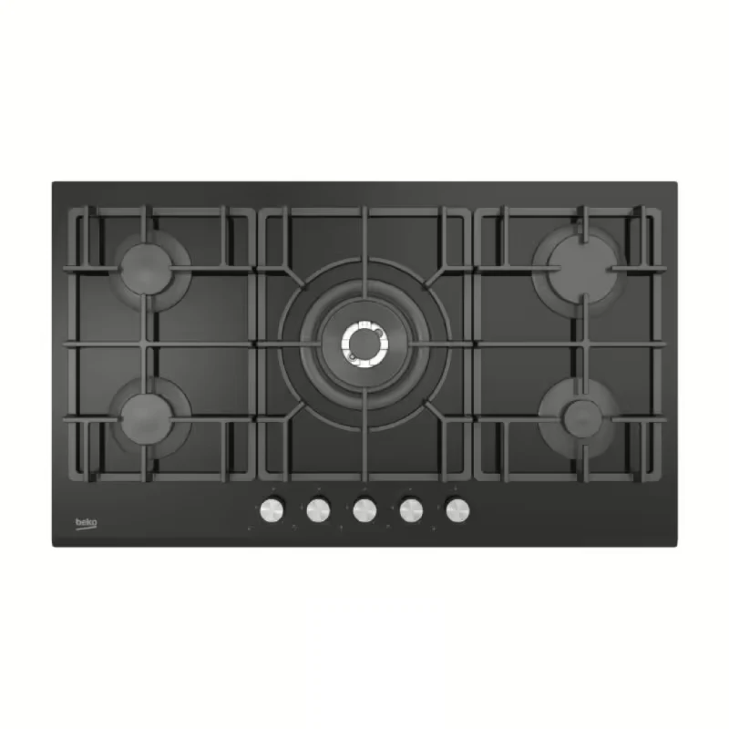 Beko Built-In Hob 5 Burners 90*60 Cm Black Glass HISW95226SEL