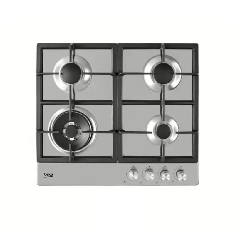 Beko Built-In Hob 4 Burners Cast Iron Stainless Steel HIAW64225SX