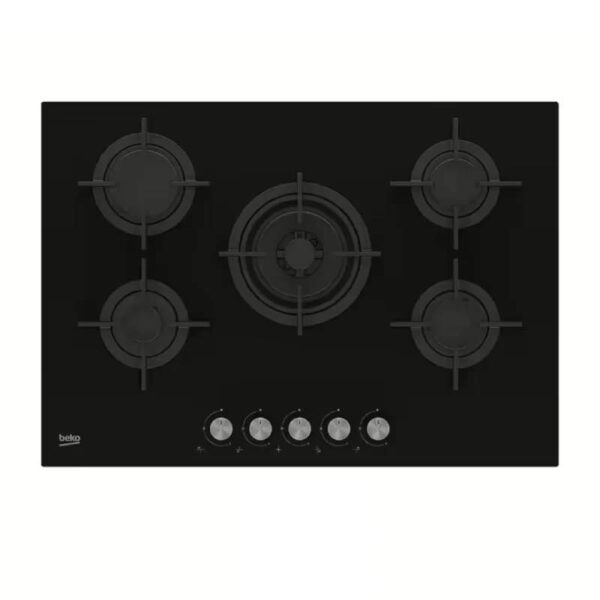 Beko Built In Glass Hob 5 Burners Black HILW75222S